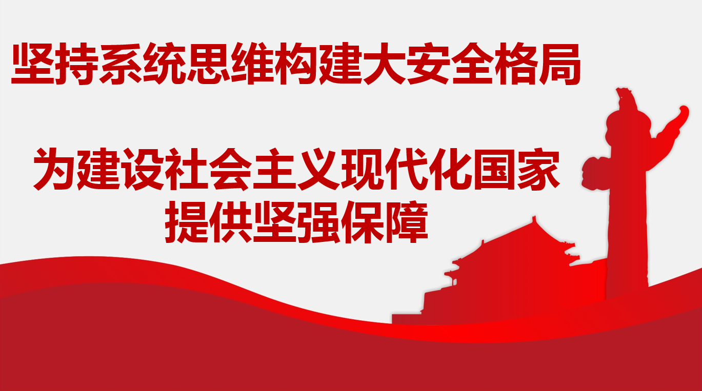 堅持系統(tǒng)思維構(gòu)建大安全格局 為建設(shè)社會主義現(xiàn)代化國家提供堅強保障